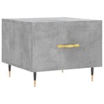 vidaXL Tables basses 2 Pièces gris béton 50x50x40 cm bois d'ingénierie
