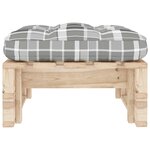 vidaXL Pouf palette de jardin bois de pin imprégné