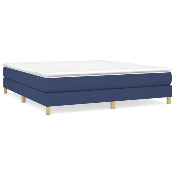 vidaXL Cadre de lit Bleu 180 x 200 cm Tissu