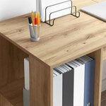 vidaXL Bureau Chêne artisanal 130 x 50.5 x 75 cm Bois d'ingénierie