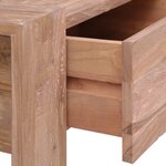 vidaXL Table basse 110x60x40 cm Bois de teck massif