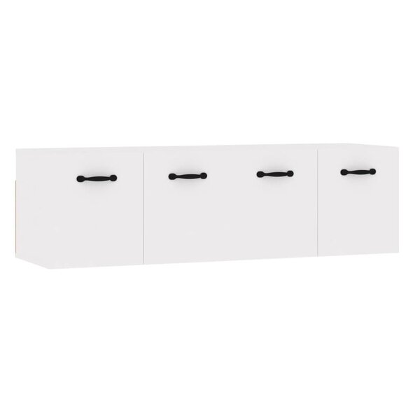 vidaXL Armoires murales 2 Pièces Blanc brillant 80x36 5x35 cm