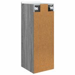 vidaXL Armoire Murale Sonoma gris 33 x 34 5 x 94 cm Bois d'ingénierie