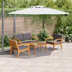 vidaXL Ensemble bistrot 4 Pièces Marron 75 x 45 x 38cm
