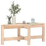 vidaXL Table basse 87x48x35 cm Bois massif de pin