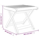 vidaXL Salon de jardin 5 Pièces bois massif de teck