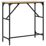vidaXL Table console chêne sonoma 75x32x75 cm bois d'ingénierie