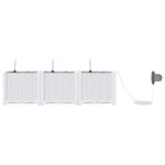 vidaXL Pots de jardin Blanc 120 x 40 x 37.5 cm Acier