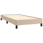 vidaXL Cadre de lit sans matelas cappuccino 90x200 cm similicuir