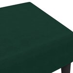 vidaXL Repose-pied vert foncé 77x55x31 cm velours
