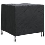 vidaXL Housse pour meubles Uni Noir 64 x 64 x 65 cm Tissu Oxford 210D