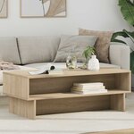 vidaXL Table basse Chêne Sonoma 100 x 46 x 35 cm Bois d'ingénierie
