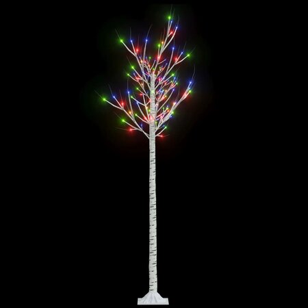 vidaXL Sapin de Noël 180 LED colorées Saule 1 8 m Int/Ext