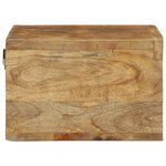 VidaXL Meuble TV mural 60x30x19 cm bois massif de manguier brut