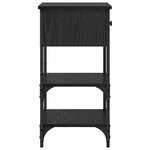vidaXL Cabinet de Chevet avec tiroir Chêne noir 34 x 36 x 70 cm