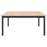 vidaXL Table basse Naturel 100 x 100 x 45 cm Bois de pin massif