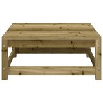 vidaXL Canapé de jardin sans accoudoirs repose-pieds bois pin imprégné