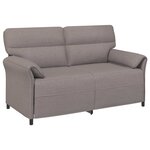 vidaXL Sofa 2 places Taupe 158 x 83 x 95 cm