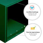 Boîte aux lettres Préface 2 portes Vert brillant RAL 6005B
