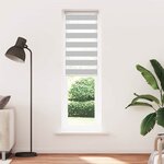 vidaXL Store zèbre gris clair largeur du tissu 50 9 cm polyester