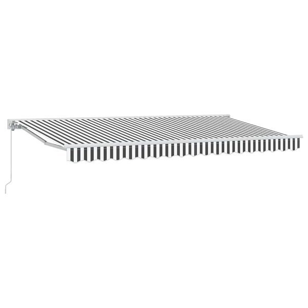 vidaXL Cadre d'auvent Anthracite et blanc 400 x 200 cm