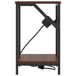 vidaXL Cabinet de chevet Chêne brun 38 x 30 x 48 cm Bois d'ingénierie