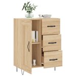 vidaXL Buffet chêne sonoma 69 5x34x90 cm bois d'ingénierie