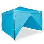 vidaXL Tente à auvent pop-up Bleu 300 x 300 cm tissu