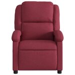 vidaXL Fauteuil inclinable électrique Rouge bordeaux Tissu