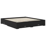 vidaXL Cadre de lit avec tiroir avec tête de lit Bois d'ingénierie