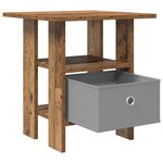 vidaXL Table de chevet 2 pc Bois ancien 41 x 40 x 45 cm