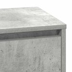 Table de chevet vidaXL avec LED Gris béton 71x34 5x75 cm Bois reconstitué