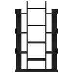 vidaXL Bibliothèque Chêne noir 86 x 25 5 x 140 cm Bois d'ingénierie