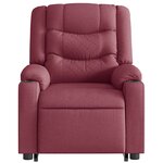 vidaXL Fauteuil inclinable de massage Rouge bordeaux Tissu