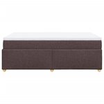vidaXL Sommier à lattes de lit avec matelas Marron foncé 120x200 cm