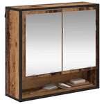 vidaXL Armoire Miroir de Salle de Bain Bois ancien 65 x 20 x 60 cm