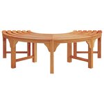 vidaXL Banc d'Arbre 2 Pièces Naturel 160 x 80 x 45 cm