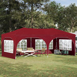 vidaXL Tente de fête pop-up 575 x 288 x 245 cm Bordeaux Tissu Oxford