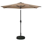 vidaXL Parasol de jardin avec lumières LED et base 270 x 270 cm