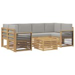 vidaXL Ensemble de canapés d'extérieur 7 pc