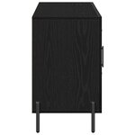 vidaXL Buffet Chêne noir 100 x 36 x 60 cm Bois d'ingénierie