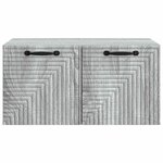 vidaXL Meuble TV mural Sonoma gris 59 5 x 41 x 30 cm Bois d'ingénierie