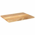 vidaXL Dessus de table 70x50x3 8 cm rectangulaire bois massif manguier