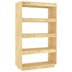 vidaXL Bibliothèque/Séparateur de pièce 80x35x135cm bois de pin massif