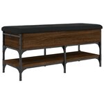 vidaXL Banc à chaussures chêne marron 102x42x45 cm bois d'ingénierie