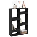 vidaXL Bibliothèque noir 100x33x135 cm bois d'ingénierie