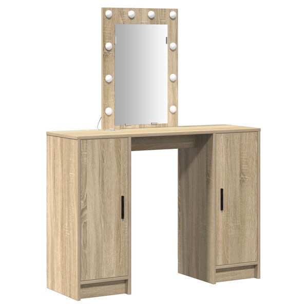 vidaXL Table de Toilette Marron 102 x 33 x 135 cm Bois d'ingénierie