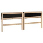 vidaXL Tête de lit capitonnée Gris clair 200 cm Pin massif