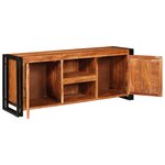 vidaXL Meuble TV Marron 120 x 33 x 50 cm Bois d'acacia massif