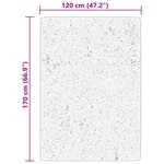 vidaXL Tapis HUARTE à poils courts doux et lavable beige 120x170 cm